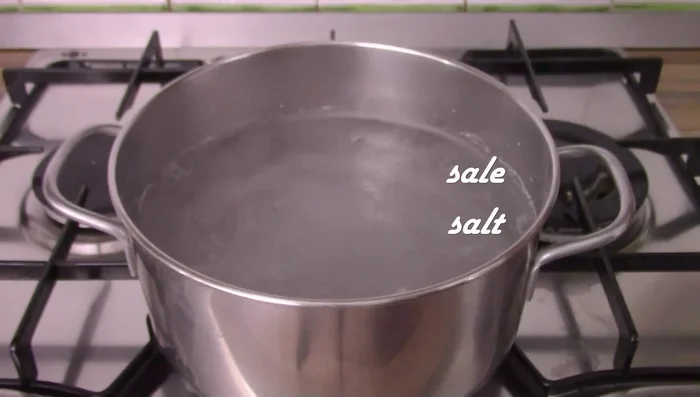 Boil water, add salt, and cook the pasta until al dente. [189.879, 201.36]