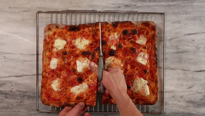 Cool and serve: Cool briefly on a rack before slicing and serving.