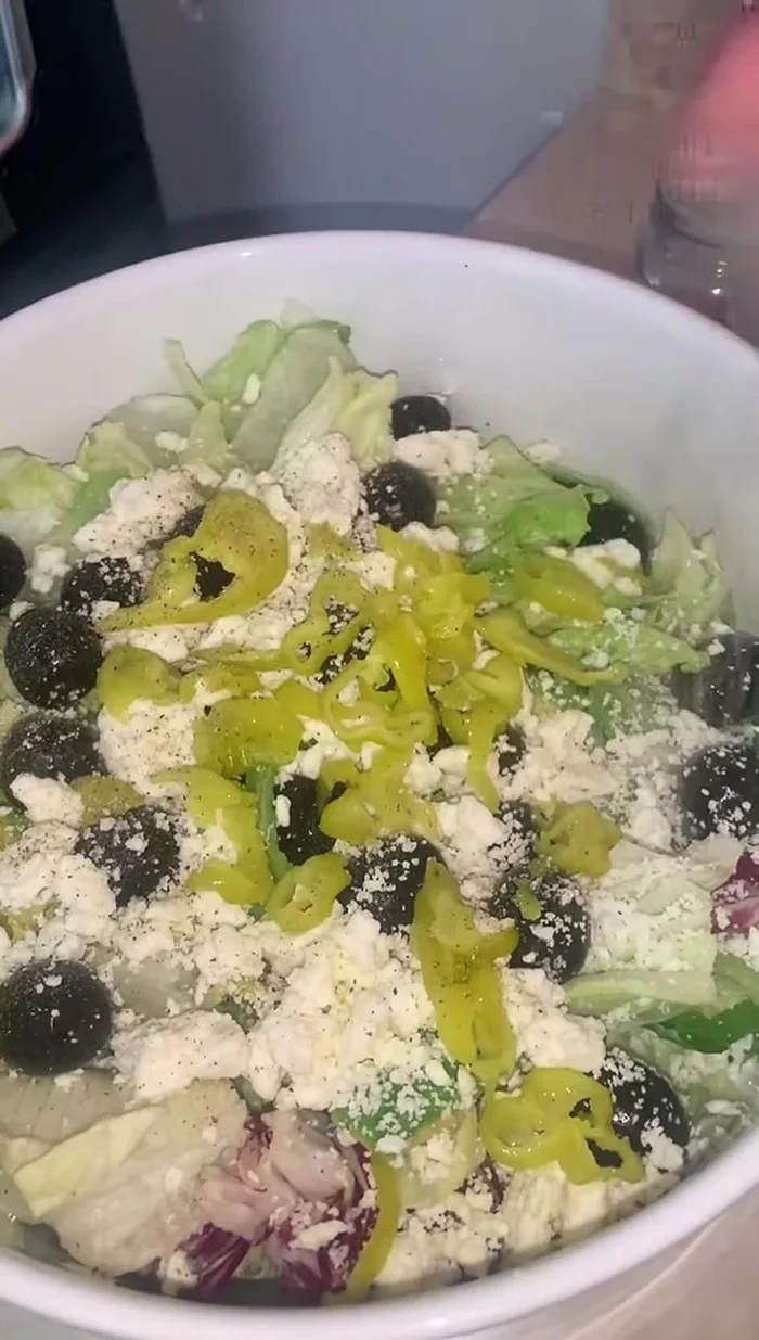Season with black pepper, garlic powder, and a little salt.