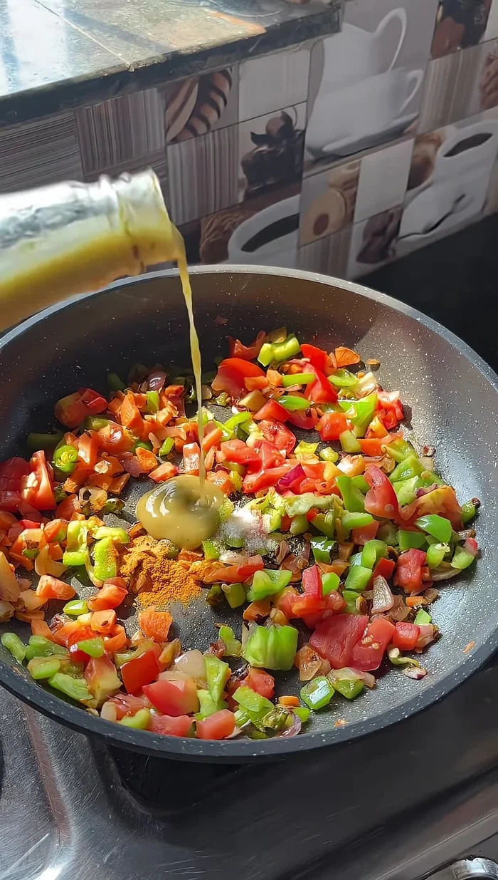 Add salt, turmeric, and black pepper.