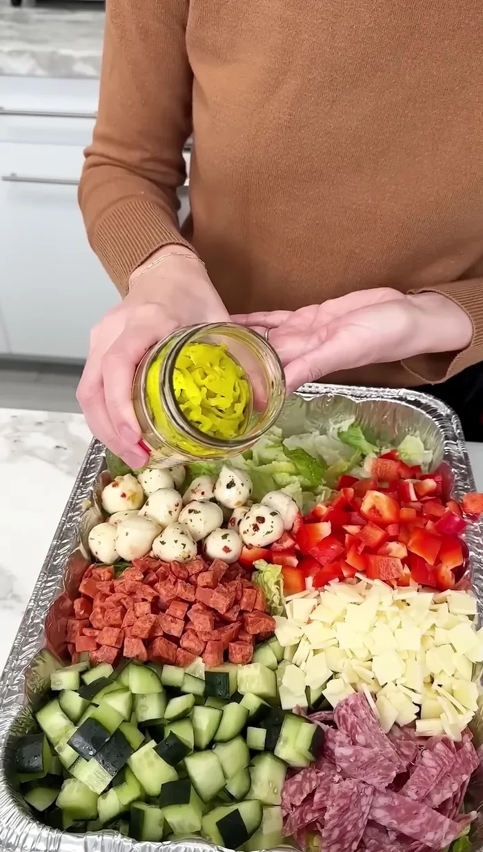 Add more diced pepperonis (optional).