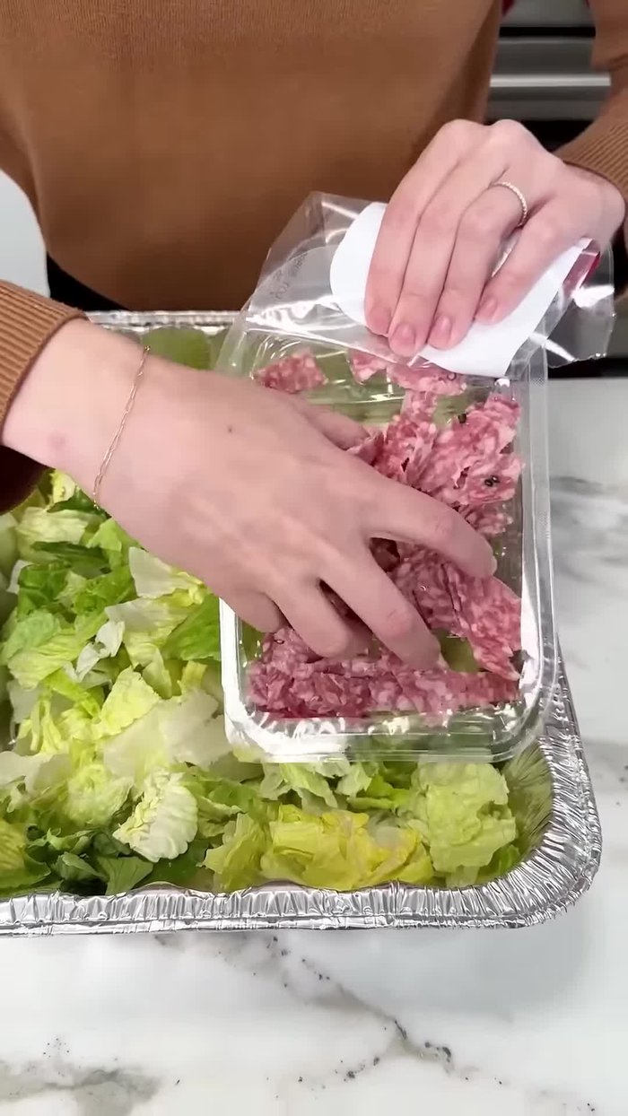 Add a package of chopped salami.
