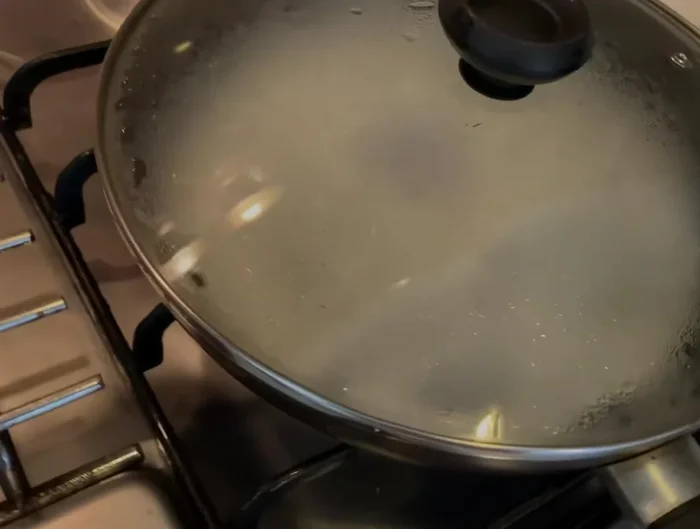 Gently pour batter onto a hot pan, letting it spread naturally. Cover and cook for 1 minute on medium flame. Do not flip.